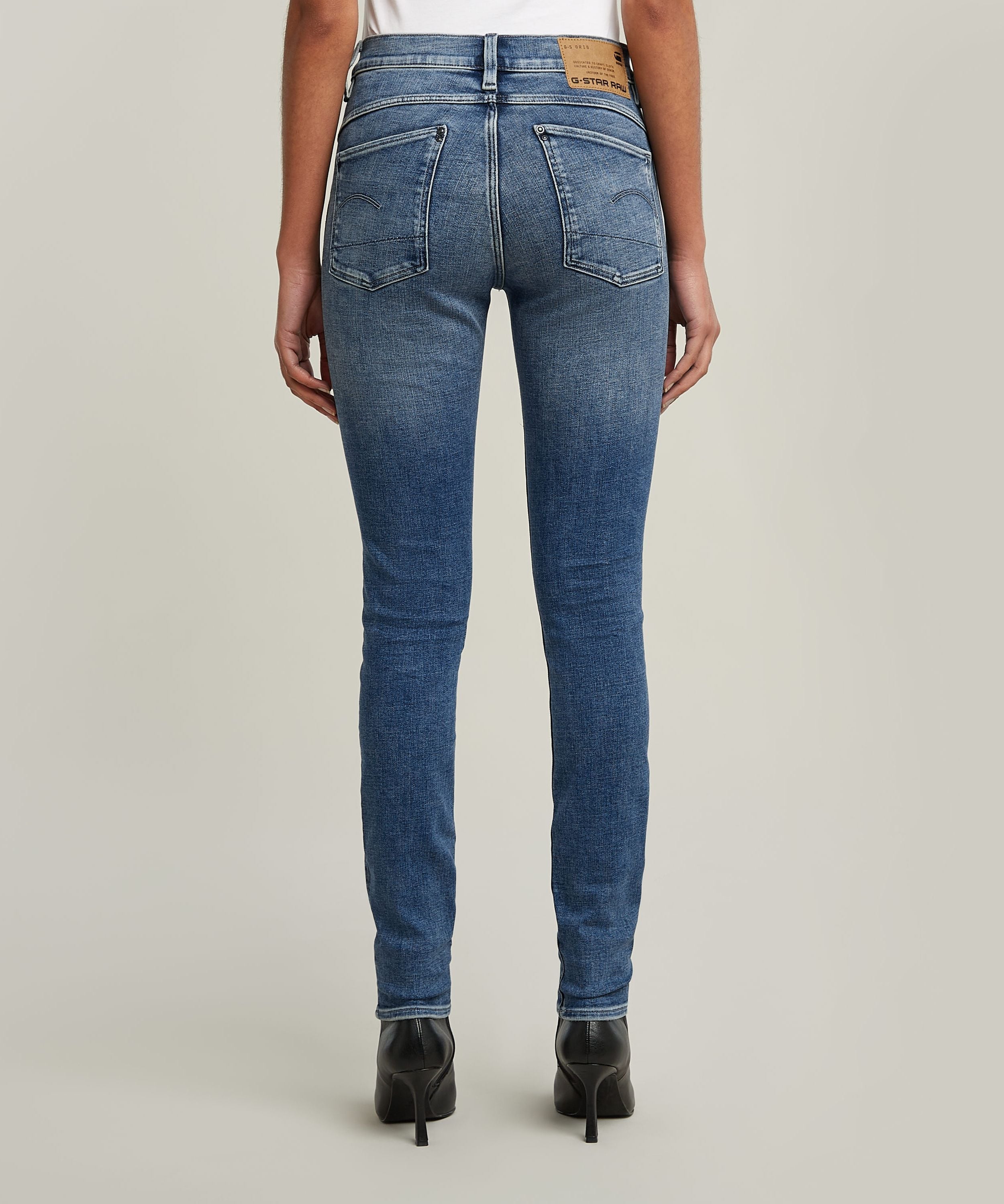【公式ショップ】LHANA SKINNY JEANS/ハイウエストスキニージーンズ ジースターロゥ パンツ ジーンズ・デニムパンツ ブルー