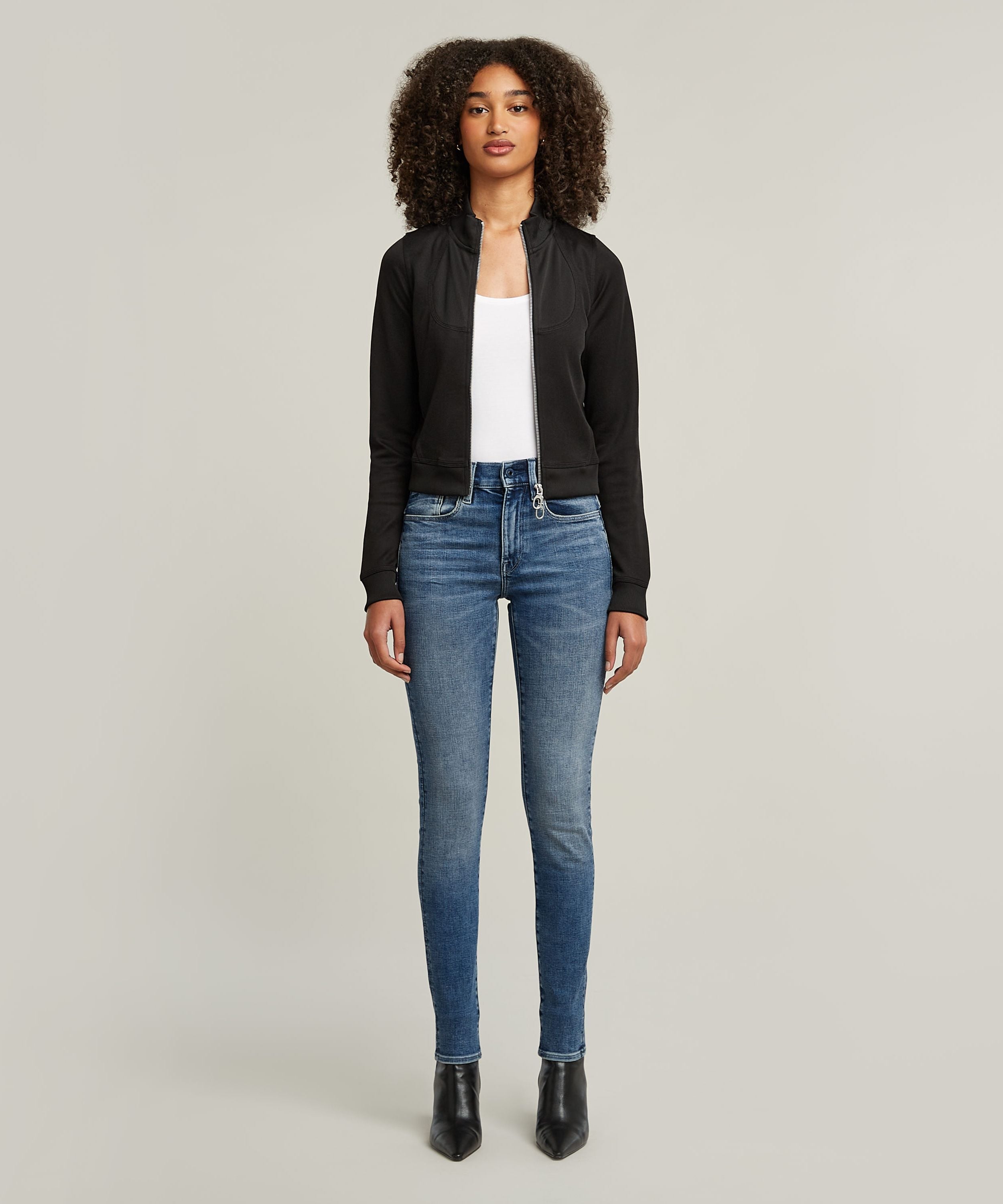 【公式ショップ】LHANA SKINNY JEANS/ハイウエストスキニージーンズ ジースターロゥ パンツ ジーンズ・デニムパンツ ブルー