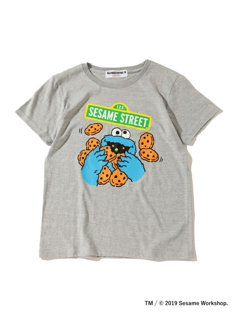 【SALE／60%OFF】Ray BEAMS ＜WOMEN＞FUJI ROCK FESTIVAL'19 × Ray BEAMS / SESAME STREET クッキーモンスター Tシャツ ビームス アウトレット トップス カットソー・Tシャツ ベージュ