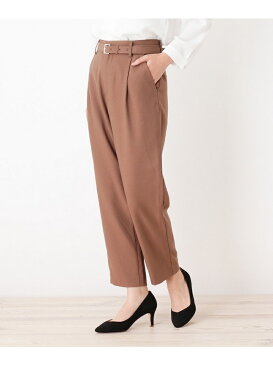 【SALE/63%OFF】OPAQUE.CLIP 【洗える・42(LL)WEB限定サイズ】ハイウエストテーパードパンツ オペークドットクリップ パンツ/ジーンズ【RBA_S】【RBA_E】