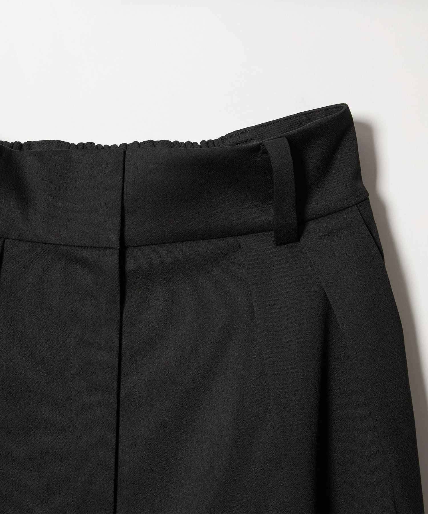 ＜EMMEL REFINES＞EM ハイウエスト 2タック ストレート パンツ ユナイテッドアローズ アウトレット パンツ その他のパンツ ブラック