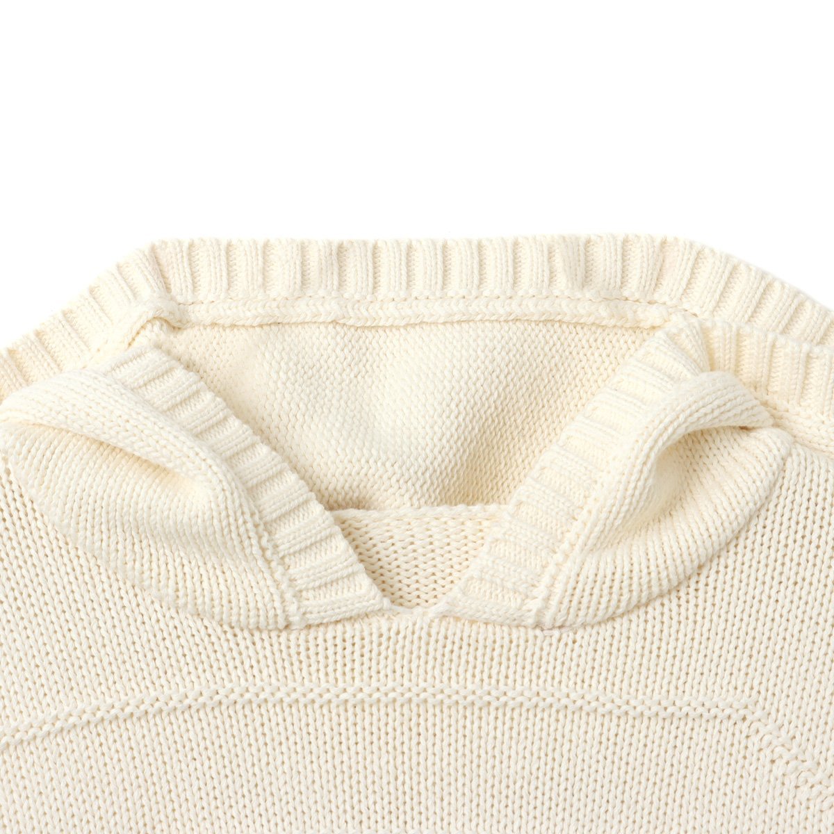atmos pink atmos pink Big Logo Knit Hoodie WHITE アトモス トップス ニット ホワイト