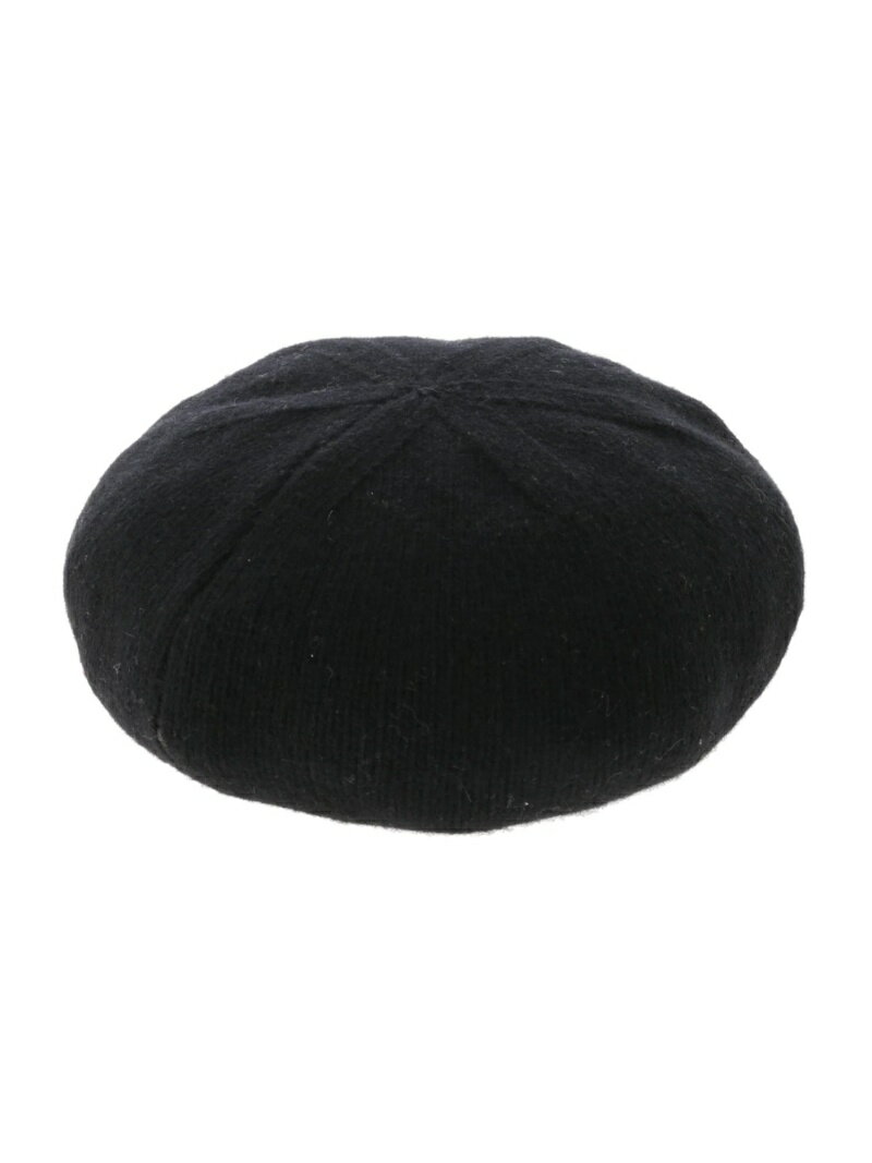 【SALE／60%OFF】EGOIST シンプルニットベレー帽 エゴイスト 帽子 ハンチング・ベレー帽 ブラック