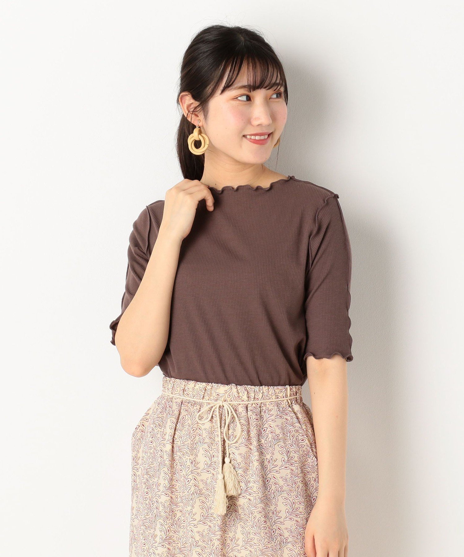 archives テレコメローTEE アルシーヴ トップス ノースリーブ・タンクトップ ブラウン ホワイト グリーン ピンクのサムネイル