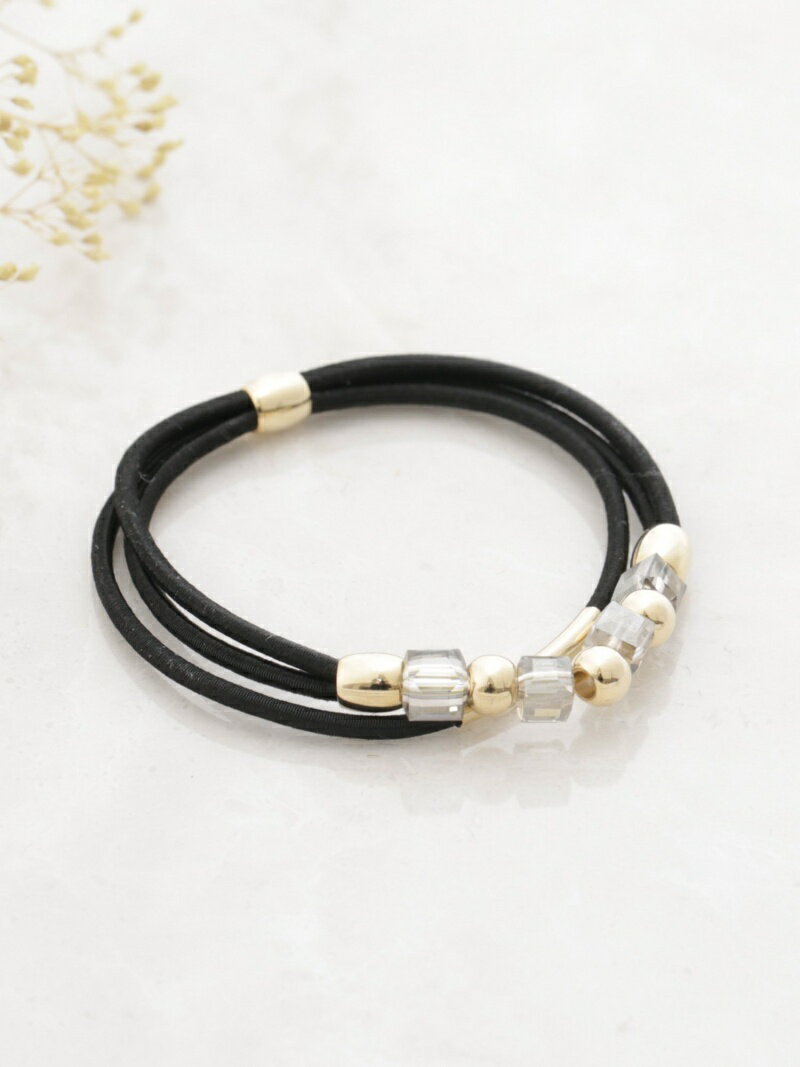 【SALE／50%OFF】Afternoon Tea LIVING ビジューヘアゴム アフタヌーンティー・リビング アクセサリー・腕時計 その他のアクセサリー・腕時計 ゴールド