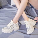 【SALE/30%OFF】Aimoon 厚底ダッドスニーカーレディース メッシュ ミニミニストア シューズ・靴 スニーカー ホワイト ベージュ