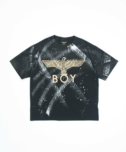 BOY LONDON BOY LONDON/(U)BRUSH PAINTED T-SHIRT ピーアールワン トップス カットソー・Tシャツ ブラック【送料無料】 BOY LONDON BOY LONDON/(U)BRUSH PAINTED T-SHIRT ピーアールワン トップス カットソー・Tシャツ ブラック【送料無料】