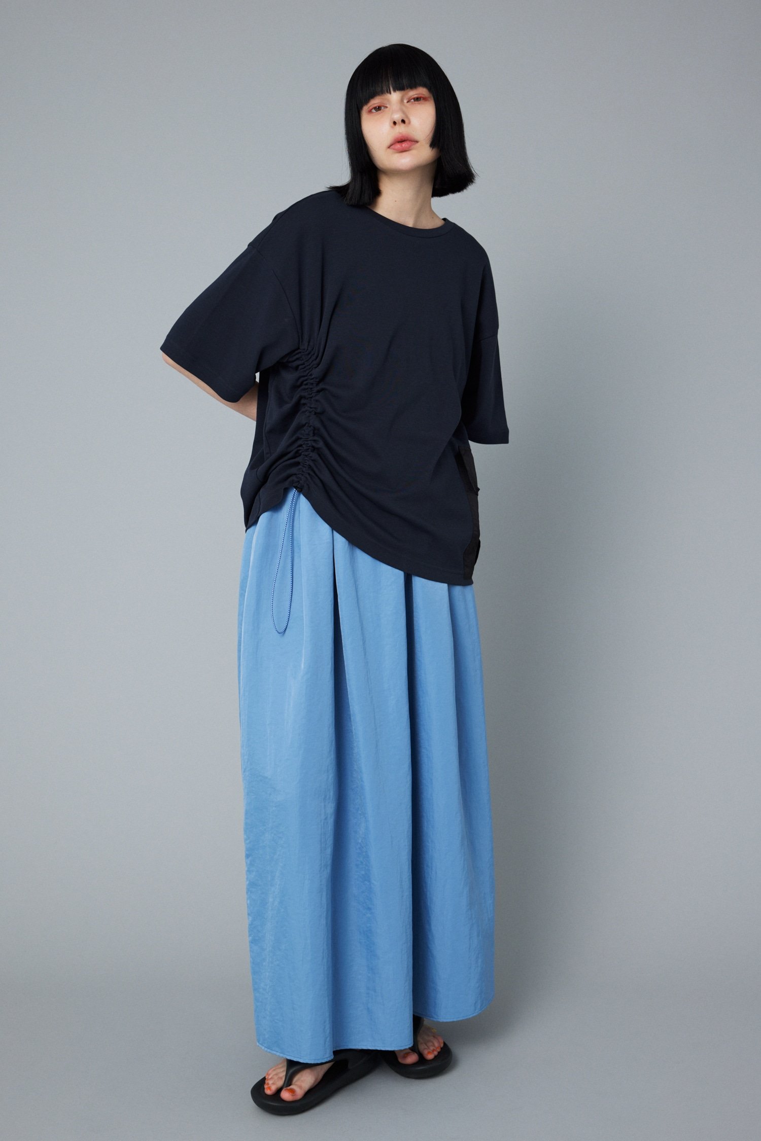 HeRIN.CYE Many way skirt ヘリンドットサイ スカート ロング・マキシスカート ホワイト ブルー ブラック
