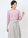 【SALE/49%OFF】m.f.editorial 【24AW】 Vネック 7分袖プルオーバーブラウス レディース シャツ トップス ブラウス インナー ビジ...