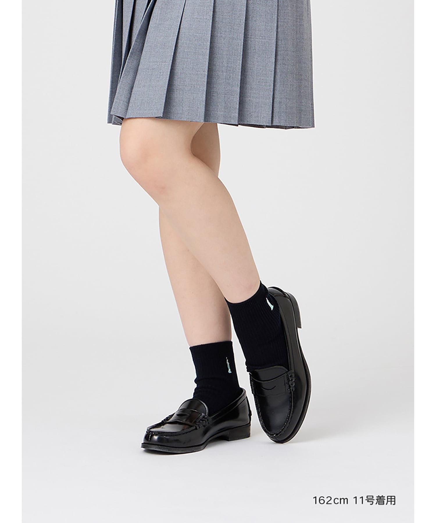 EASTBOY School ソックス 両面刺繍 13cm ミント女神 スクール 通学 靴下 中学生 高校生 イーストボーイ 靴下・レッグウェア 靴下 ホワイト ネイビー