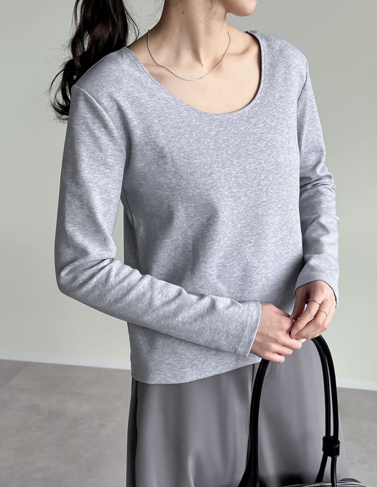 Re:EDIT 前後2WAYショルダーパッドカットソー リエディ トップス カットソー・Tシャツ ブラック ホワイト カーキグリーン グレー stylife-15052001 Rakuten Fashion サンプル画像3