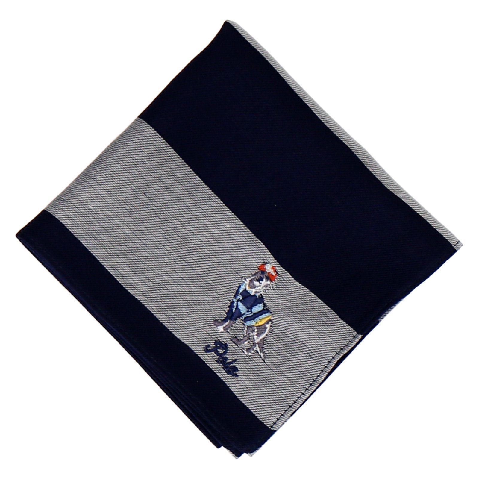 POLO RALPH LAUREN POLO RALPH LAUREN(ポロ ラルフ ローレン) メンズ 先染ハンカチ インターモードカワベ ファッション雑貨 ハンカチ・ハンドタオル グレー ホワイト