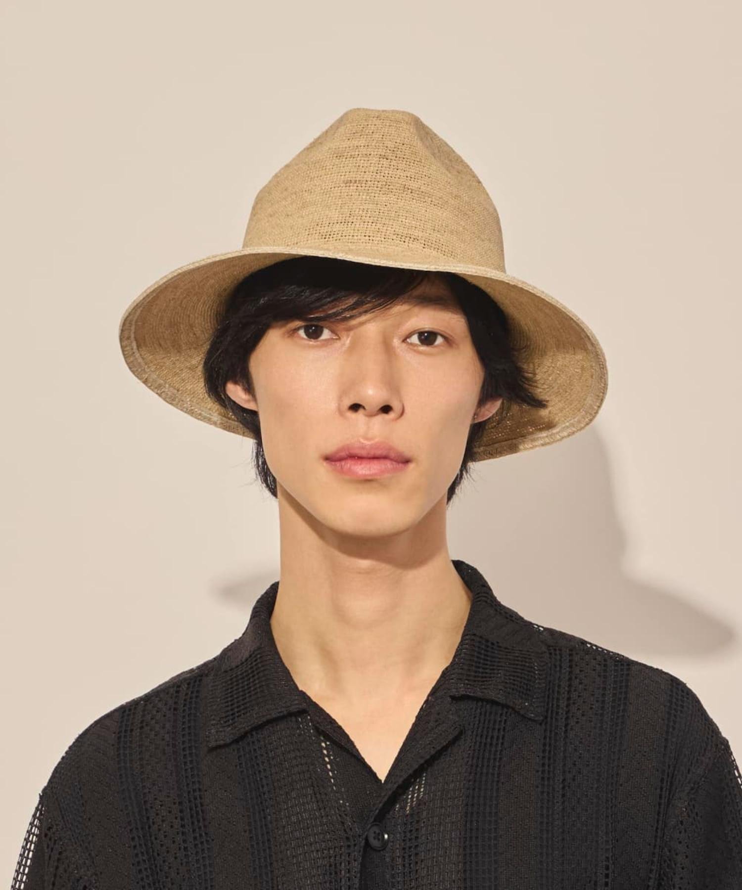 arth arth Raffia Croche Fedora / アース オーバーライド 帽子 ハット ホワイト【送料無料】