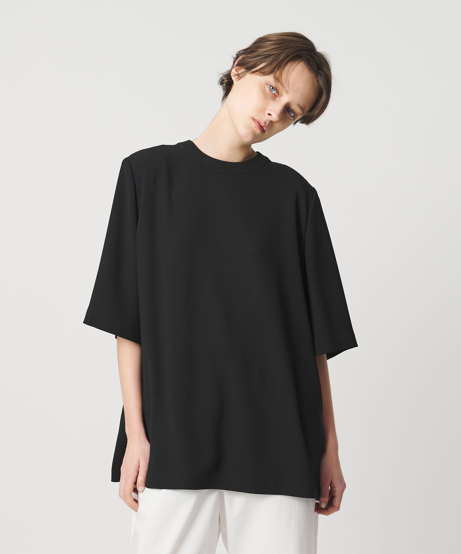 ＜AEWEN MATOPH＞ショルダーパッド Tブラウス - ウォッシャブル - ユナイテッドアローズ トップス シャツ・ブラウス イエロー ブラック