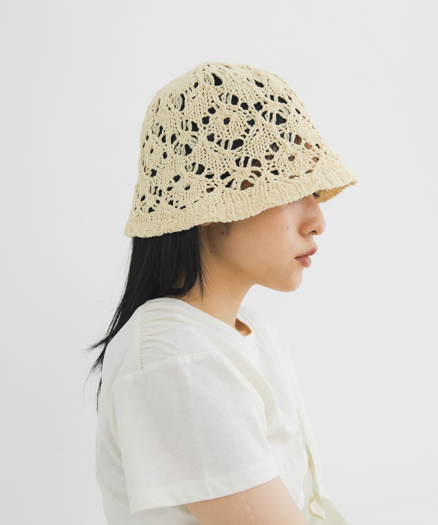【SALE／45%OFF】KBF クロシェベルHAT ケービーエフ 帽子 ハット ブラック ベージュ