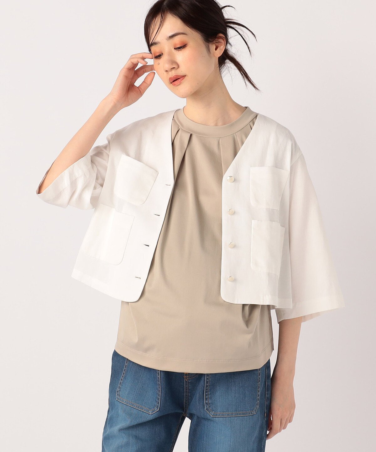 楽天Rakuten Fashion【SALE／50％OFF】COMME CA BLANC D'OEUF [ マタニティ ] シャツジャケット コムサ・ブロンドオフ マタニティウェア・ベビー用品 マタニティワンピース・フォーマル【送料無料】