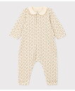 プチバトー　ベビー服 【SALE／30%OFF】PETIT BATEAU チュビックプリント前開きロンパース プチバトー マタニティウェア・ベビー用品 ロンパース・カバーオール ホワイト【送料無料】