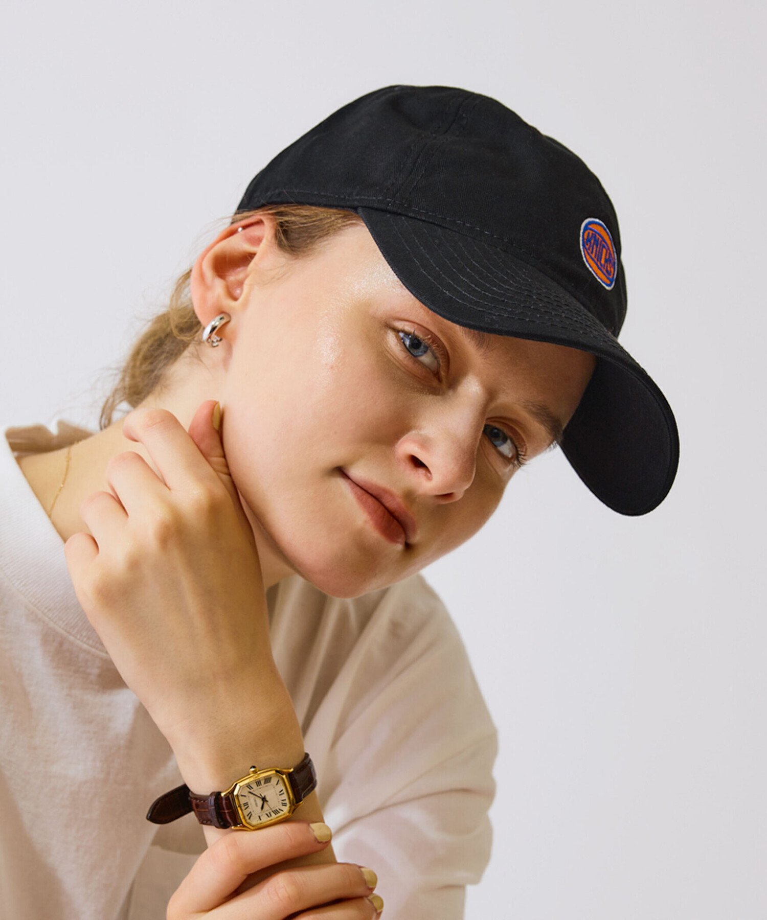 Bshop THE SHINZONE ｜ LOGO CAP 9THIRTY NEW YORK KNICKS WOMEN ビショップ 帽子 キャップ ブラック【送料無料】