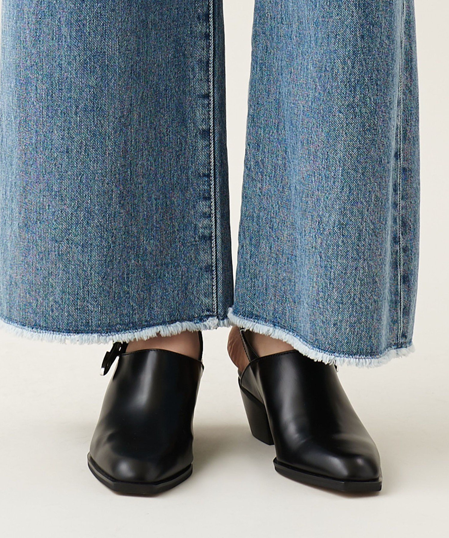 【SALE／70%OFF】ODETTE E ODILE ウェスタンライクミュール パンプス50↑ ユナイテッドアローズ アウトレット シューズ・靴 パンプス ブラック ベージュ【送料無料】