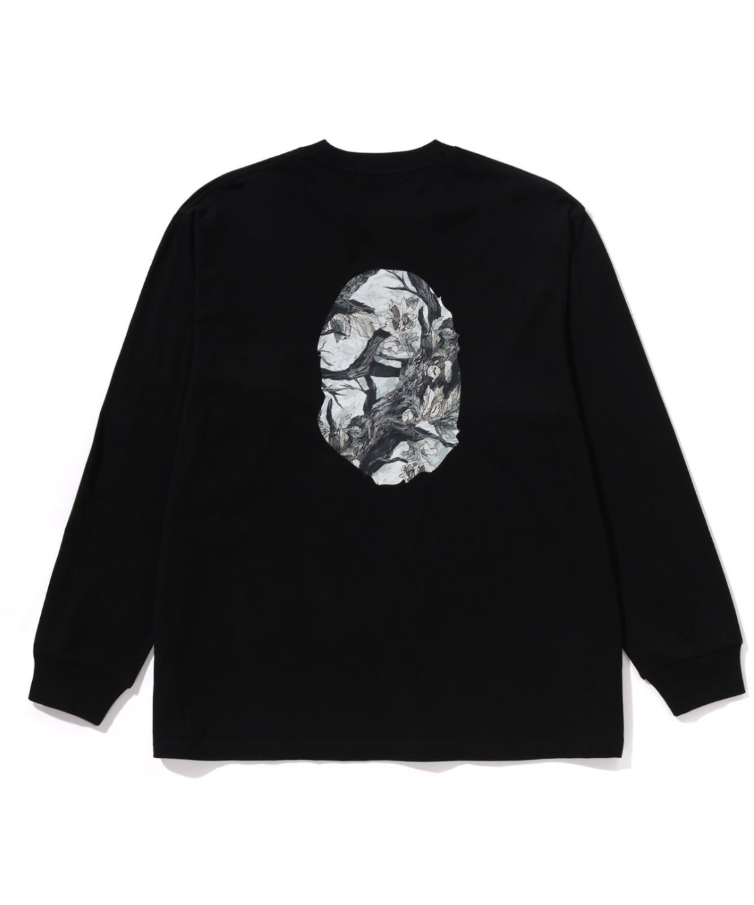 A BATHING APE TREE EDGE CAMO APE HEAD RELAXED FIT ア ベイシング エイプ トップス カットソー・Tシャツ ブラック カーキグリーン【送料無料】