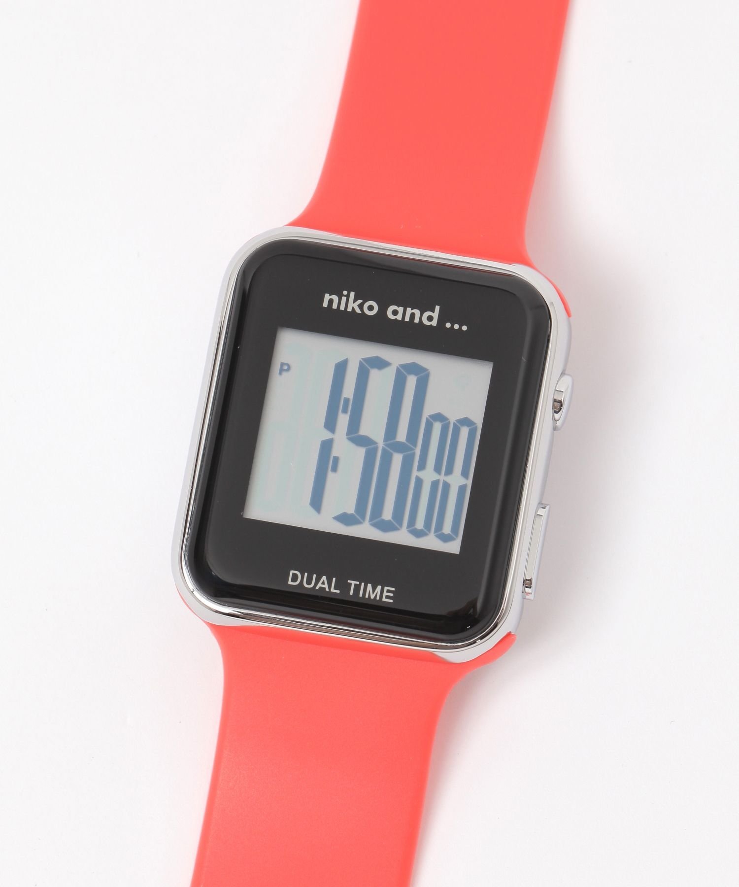 niko and ... スクエアデジタルウォッチ ニコアンド アクセサリー・腕時計 腕時計【送料無料】