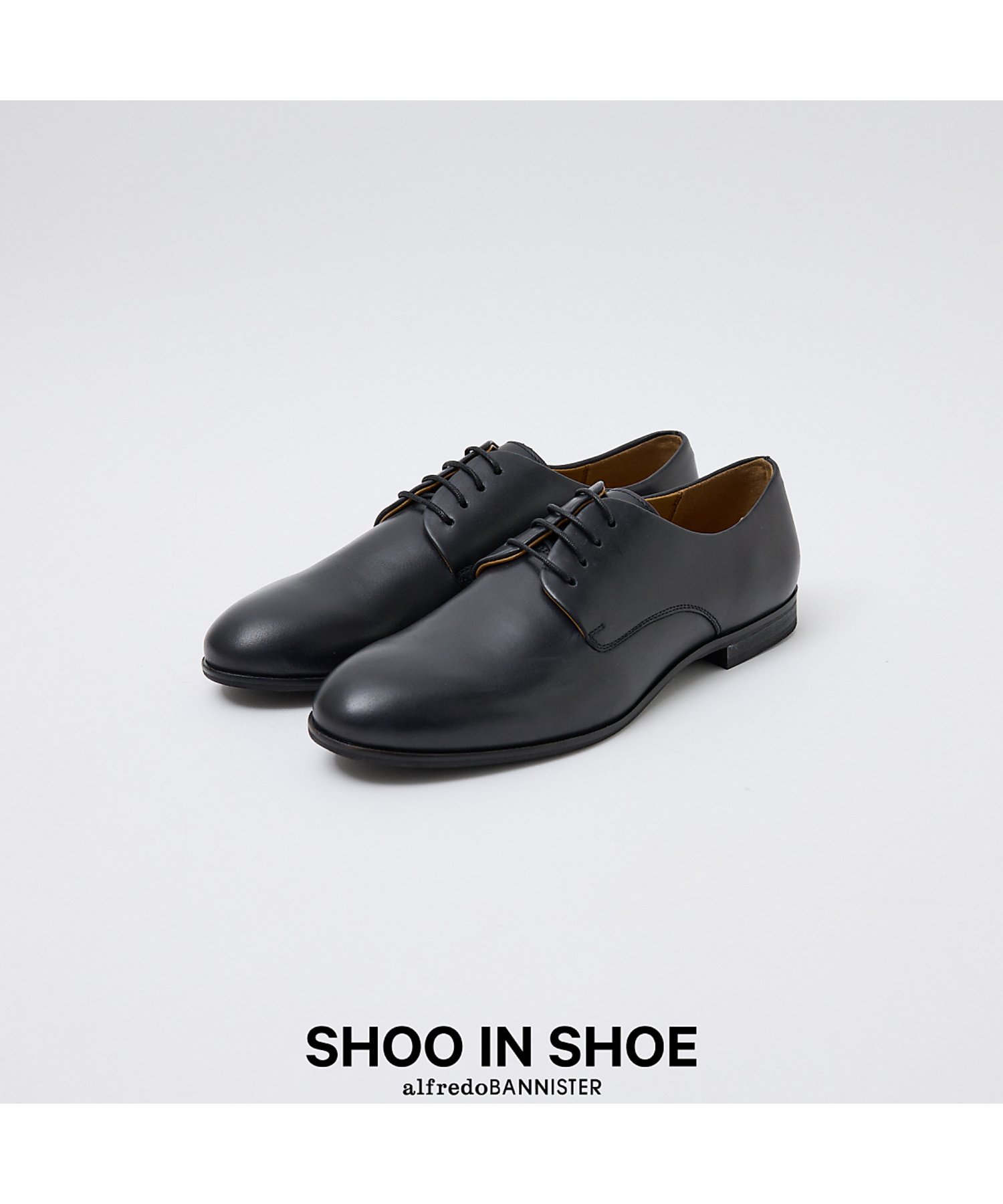 alfredoBANNISTER 【SHOO IN SHOE】スタンダード プレーントゥ シューズ 一部店舗+WE アルフレッド・バニスター シューズ・靴 スニーカー ブラック【送料無料】