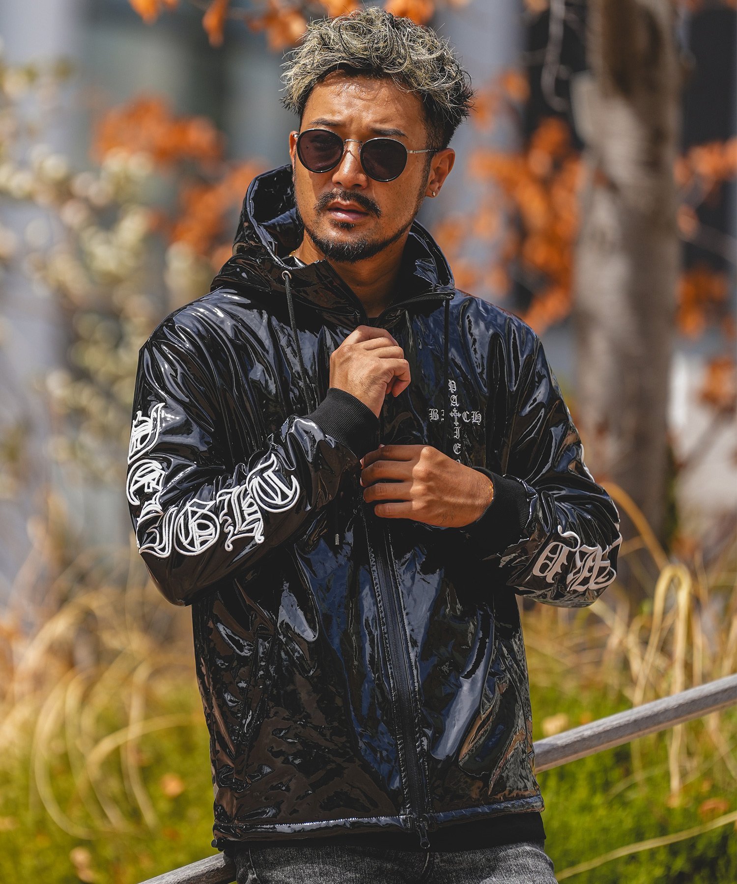 Retro Engine RTEG Z.T Leather O.E LZ/PK アダムスジャグラー トップス パーカー・フーディー ブラッ..