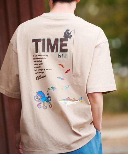 COBMASTER/コブマスター 吸水速乾/抗菌防臭ルーズTEE《サマーアクティビティ》(MENS) ゴースローキャラバン トップス カットソー・Tシャツ パープル ベージュ ホワイト