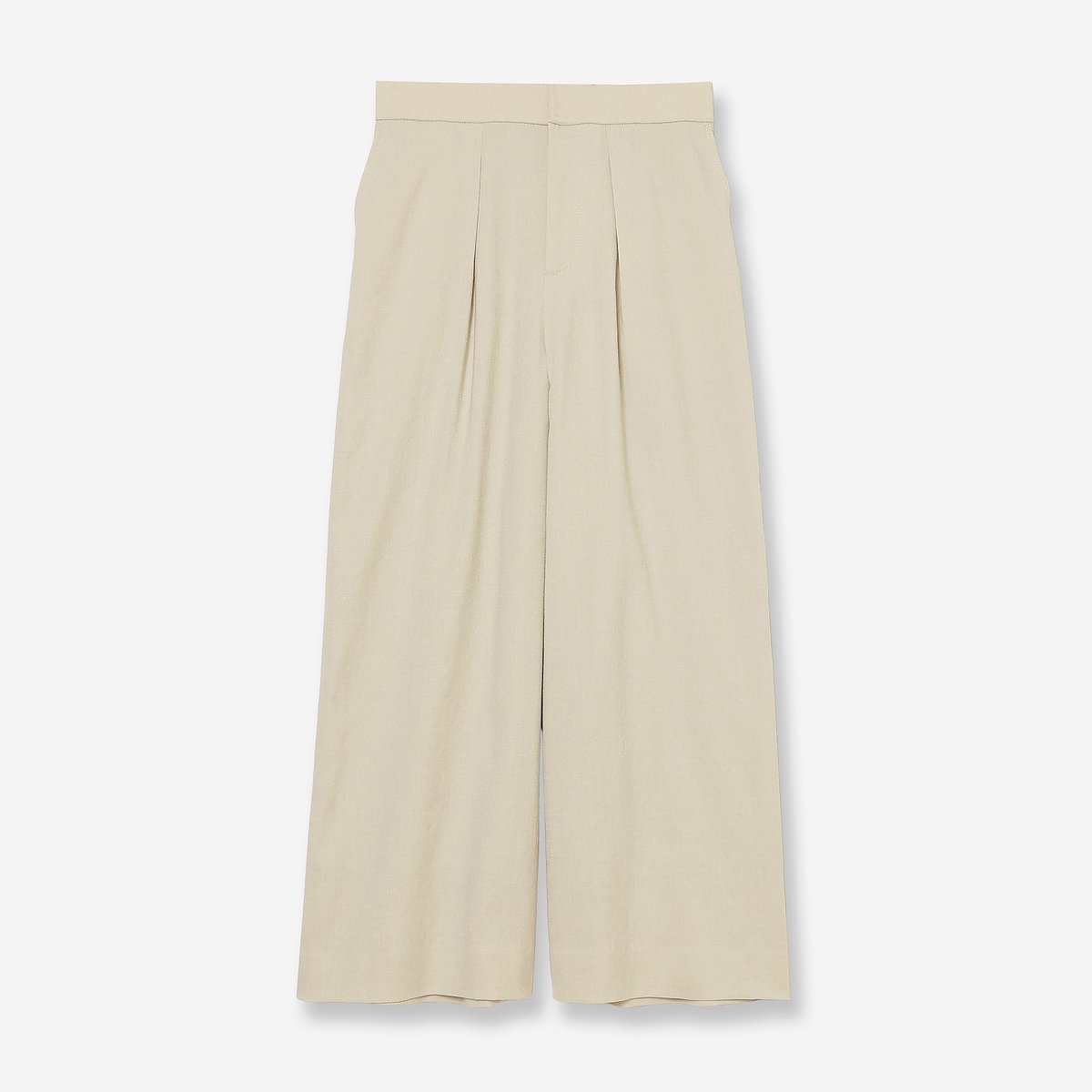 R-ISM 【セットアップ対応・洗える・S/M/Lサイズ】ストレッチタックワイドパンツ リズム パンツ チノパンツ ベージュ ネイビー