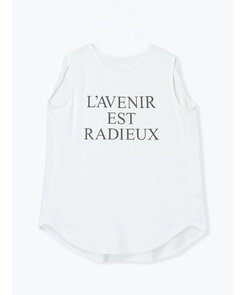 Ludic Park ロゴプリントフレンチプルオーバー ルディックパーク トップス カットソー・Tシャツ グレー ホワイト カーキグリーン