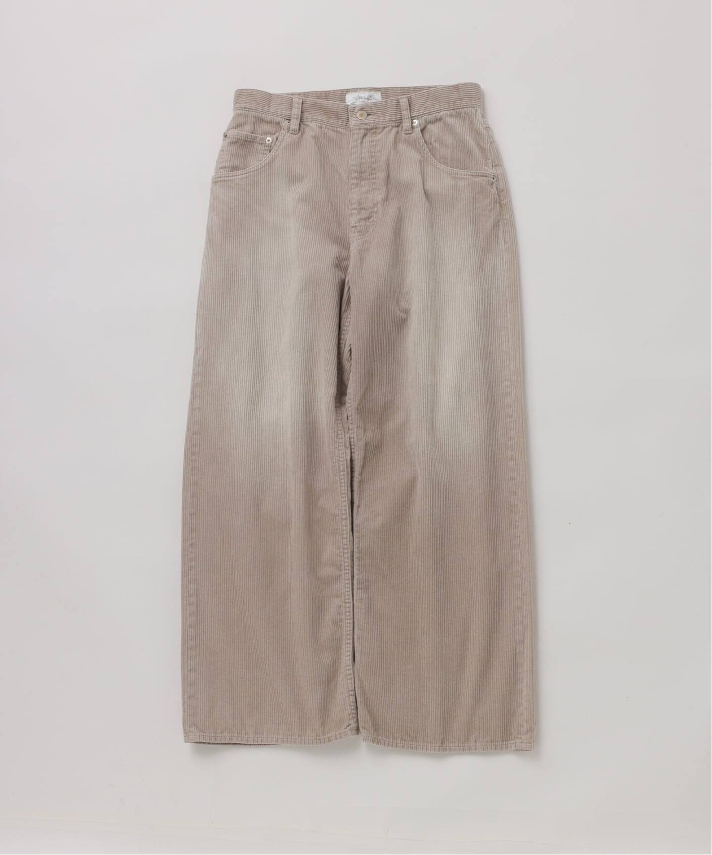 JOURNAL STANDARD 《予約》【FOLL / フォル】faded corduroy wardrobe jeans ジャーナル スタンダード パンツ ジーンズ・デニムパンツ グレー ベージュ