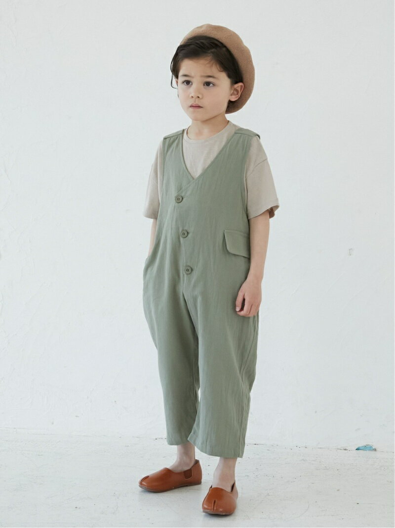 riziere riziere/(K)【21SS新作】アシンメトリーサロペット リジェール パンツ その他のパンツ ベージュ カーキグリーン ピンクのサムネイル