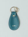 SHIPS MEN SHIPS: SAFFIANO LEATHER シューホーン キーホルダー シップス ファッション雑貨 チャーム・キーチェーン ブルー ブラ...