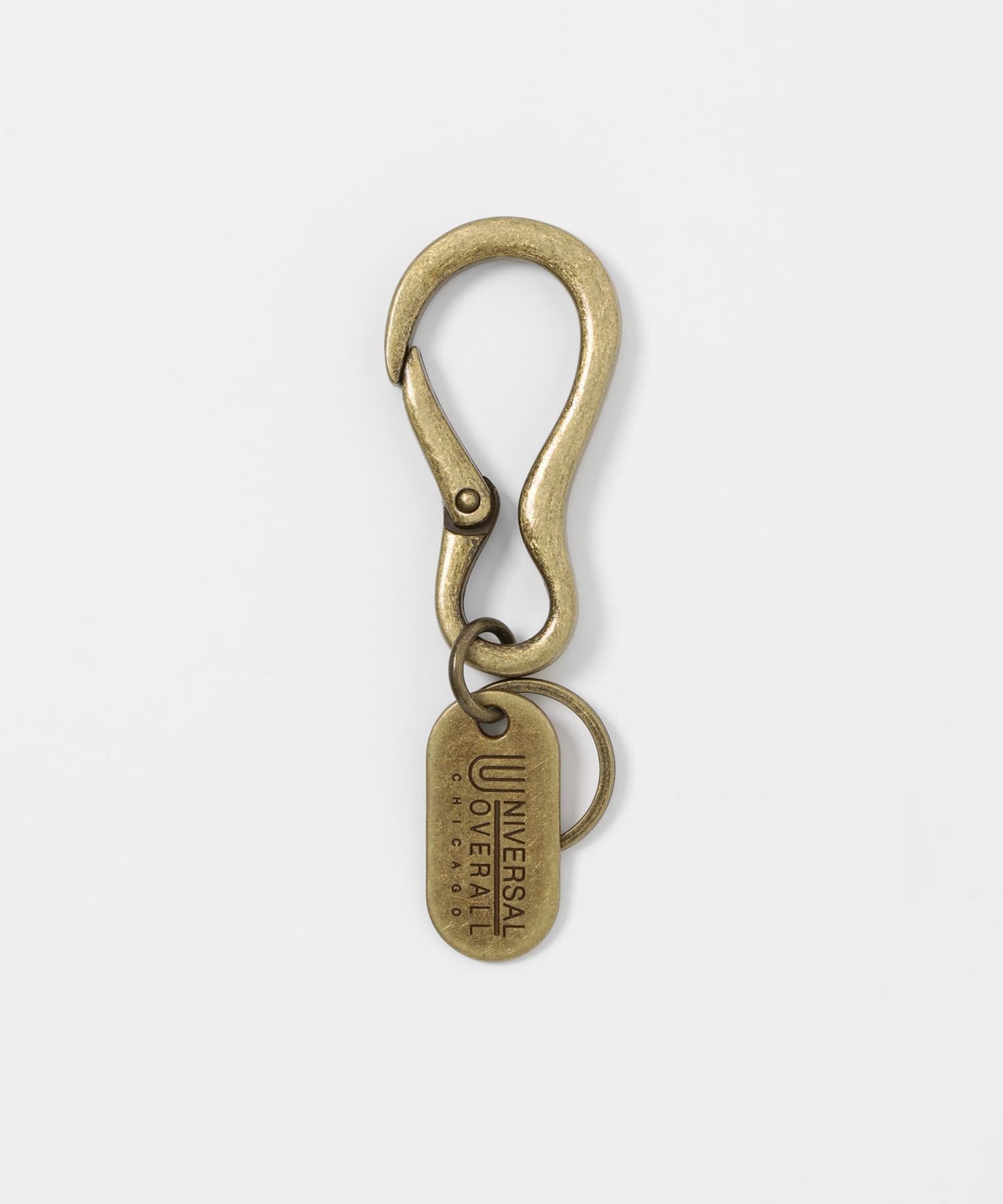 URBAN RESEARCH ITEMS UNIVERSAL OVERALL Carabiner Key Ring アーバンリサーチアイテムズ ファッション雑貨 チャーム・キーチェーン ゴールド ブラック オレンジ