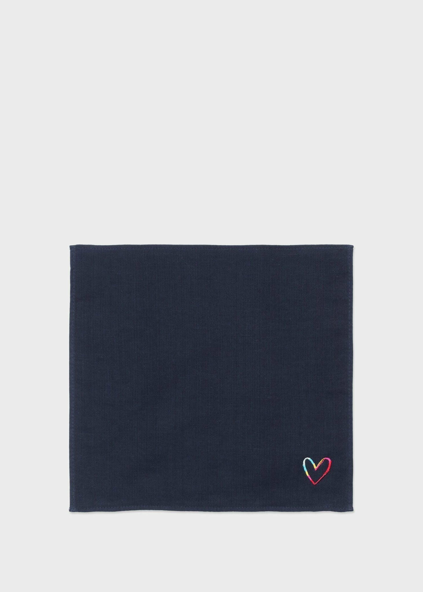Paul Smith 【公式】スワールハート ガーゼハンカチ ポール・スミス ファッション雑貨 ハンカチ・ハンドタオル ピンク ネイビー