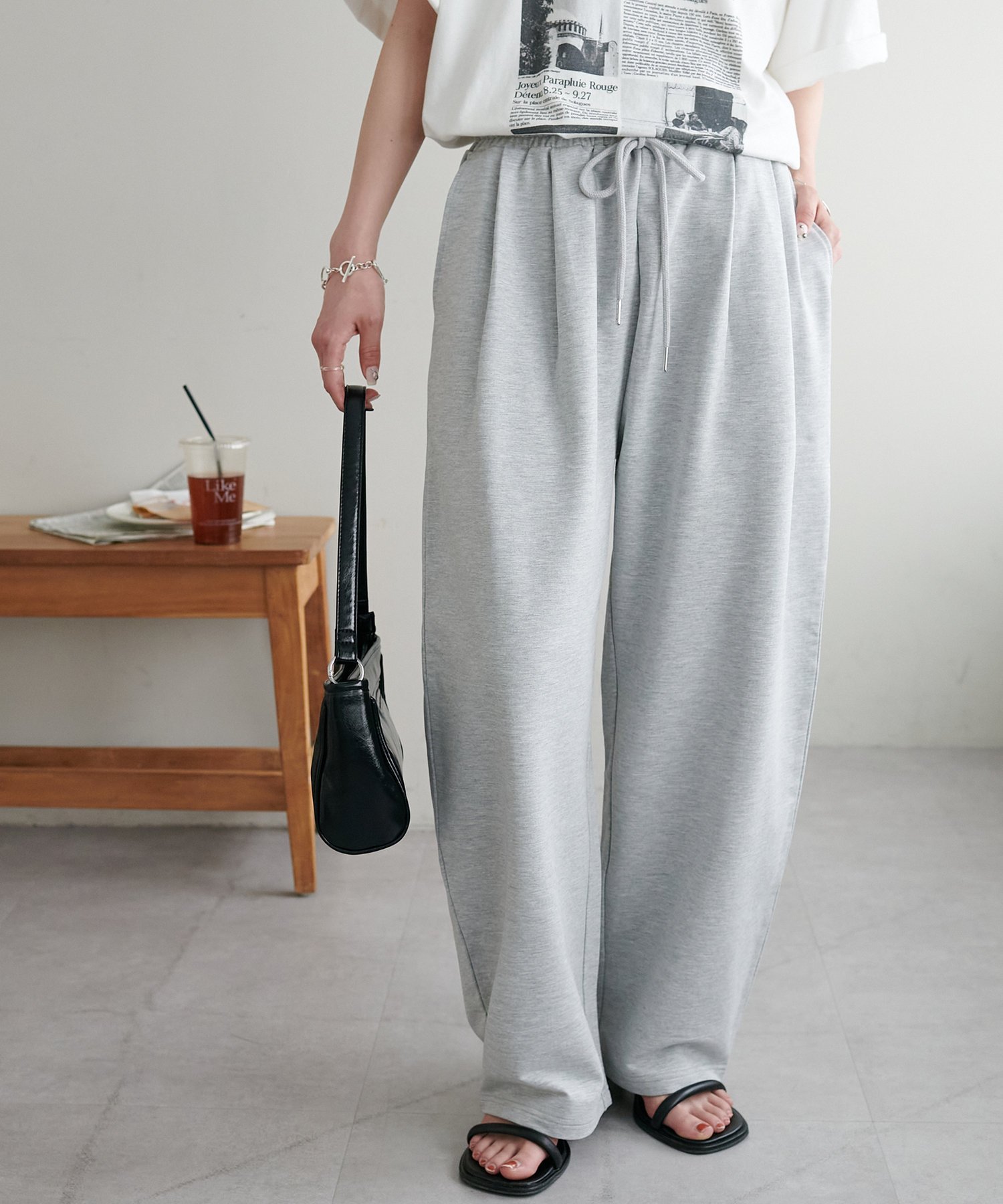 Discoat キレイメスウェットタックパンツ ディスコート パンツ その他のパンツ ホワイト【送料無料】