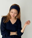 【SALE/14%OFF】El mar El mar リブヘアバンド キャナルジーン ヘアアクセサリー カチューシャ・ヘアバンド グレー ネイビー ブラック