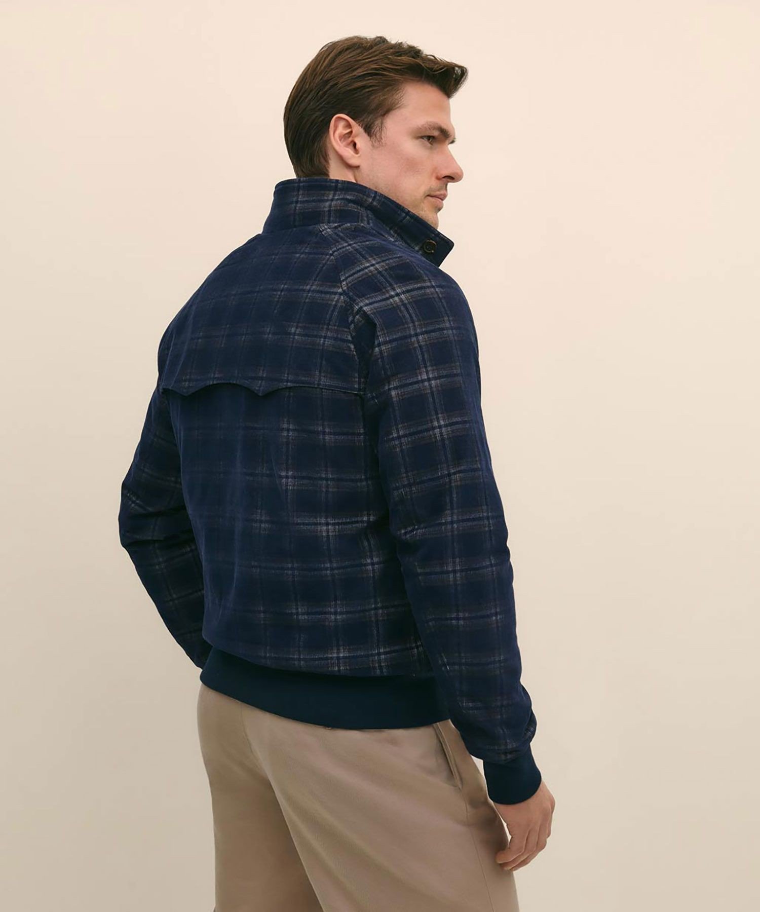 【SALE／20%OFF】BROOKS BROTHERS コットンコーデュロイ GFロゴ チェック キルティング ボマージャケット ブルックス ブラザーズ ジャケット・アウター ブルゾン・ジャンパー ブルー【送料無料】