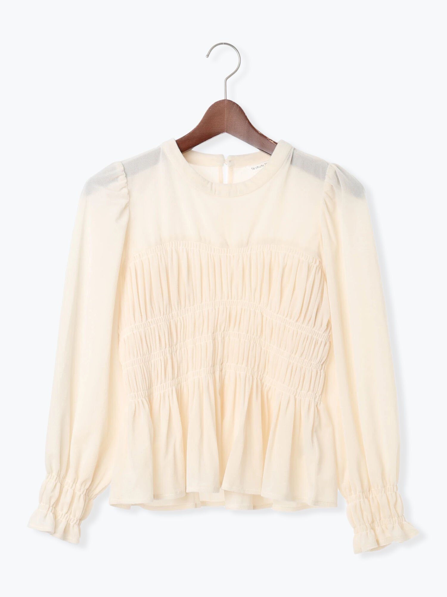 【SALE／49%OFF】Te chichi TERRASSE ベロアシャーリングトップス テチチ トップス シャツ・ブラウス ブラウン ブラック ホワイトのサムネイル