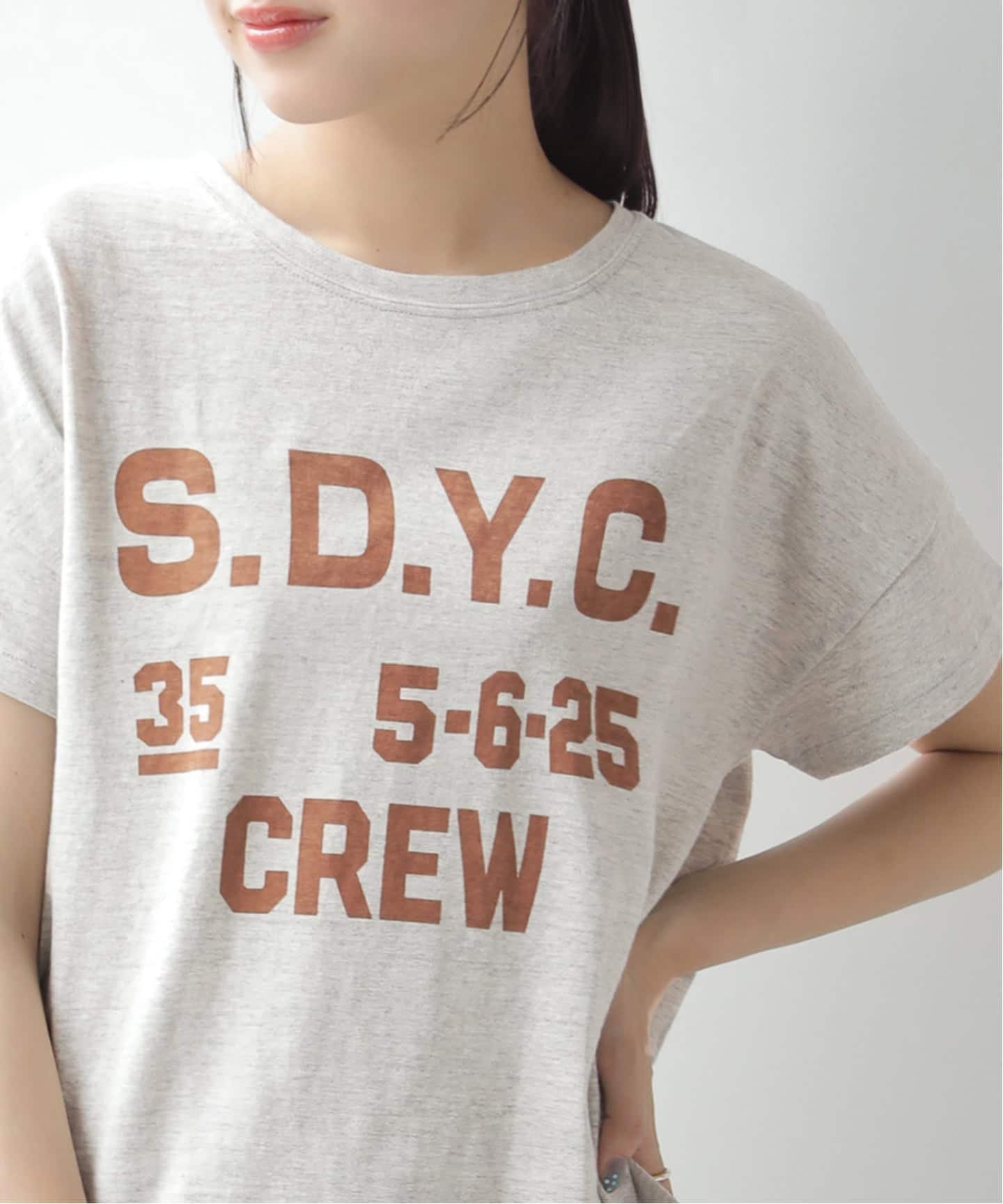 JOURNAL STANDARD relume 【HOLIDAYS COMFORT/ホリデーズ コンフォート】ラフィテンジクTEE ジャーナル スタンダード レリューム トップス カットソー・Tシャツ ブラック グレー パープル