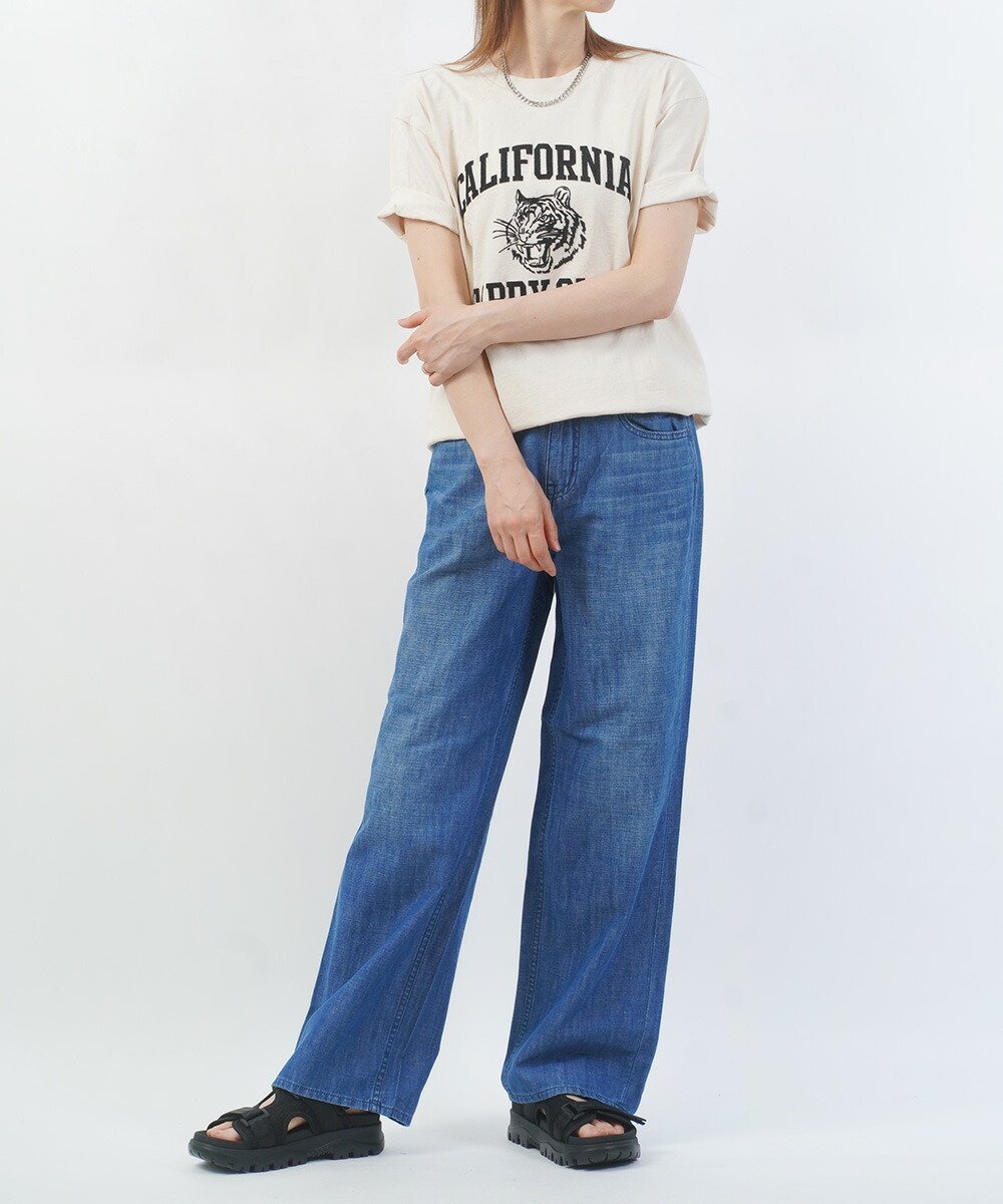 MIXTA ミクスタ TABBY CAT SS CREWNECK T-SHIRT ブルーコムブルー トップス カットソー・Tシャツ