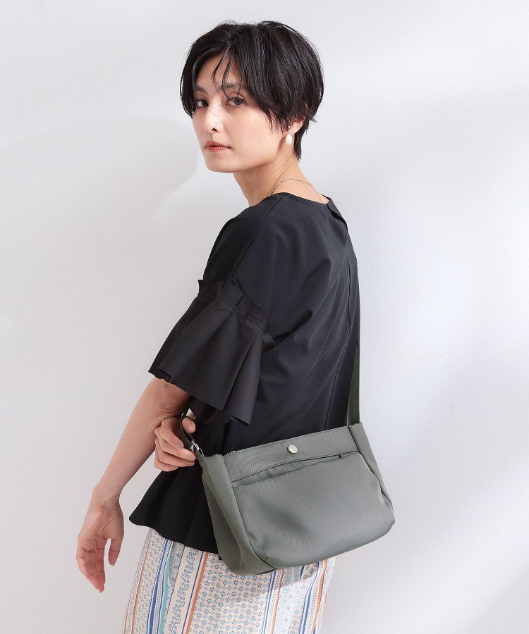 【SALE／10%OFF】OPAQUE.CLIP 【撥水】6ポケットミニショルダー オペークドットクリップ バッグ ショルダーバッグ ブラック ベージュ グレー