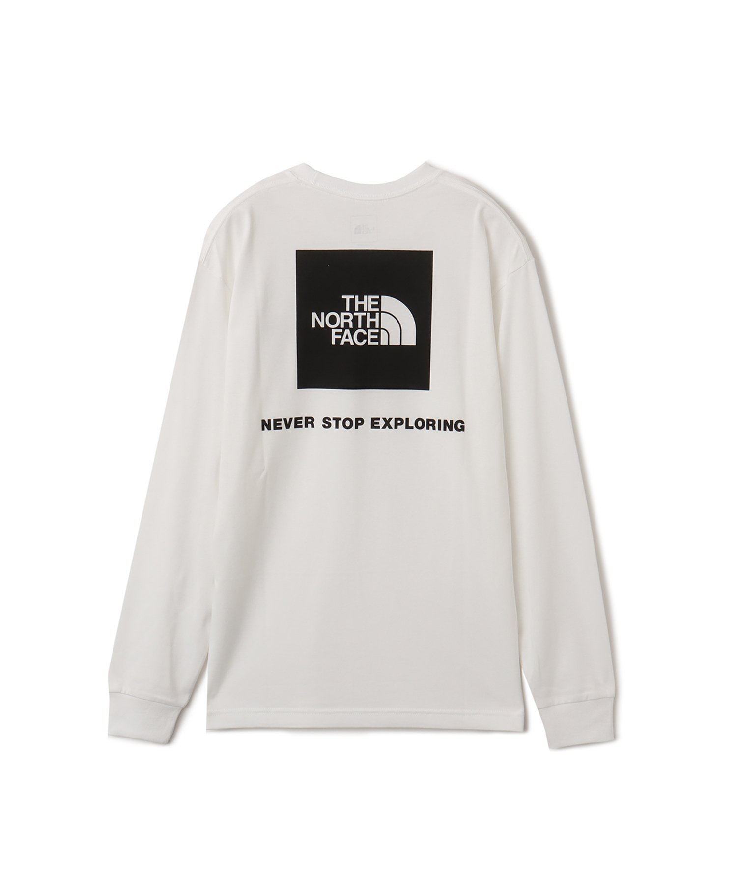 THE NORTH FACE THE NORTH FACE L/S Back Square Logo Tee ホワイトxブラック アトモス トップス カットソー・Tシャツ ホワイト【送料無料】