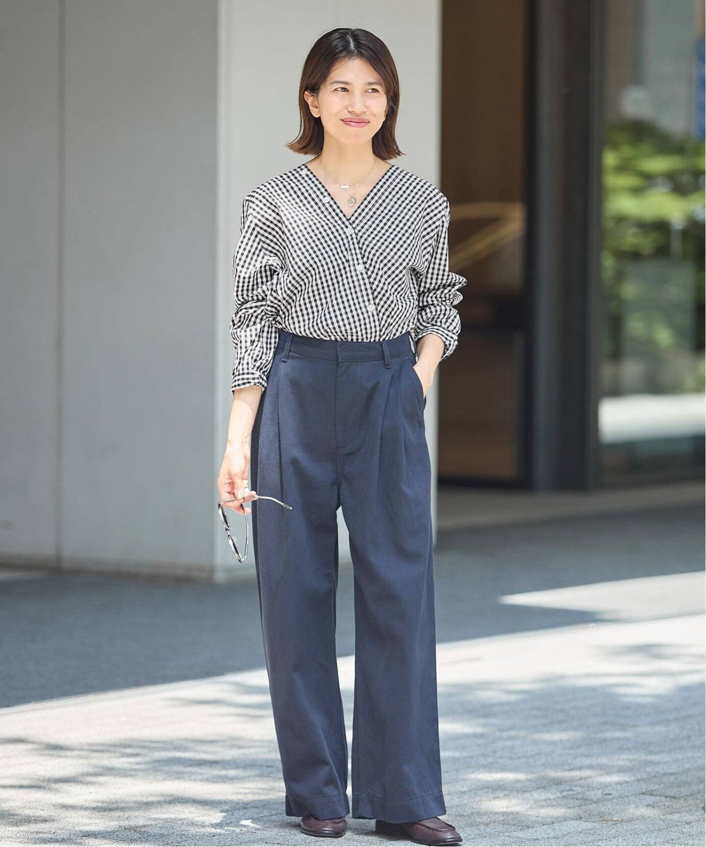 IENA 《新色/追加》MA/RE/マレ カシュクールシャツ SIGNITURE SH イエナ トップス シャツ・ブラウス ブラック ブルー