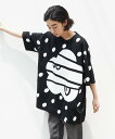 FRAPBOIS マークドットT フラボア トップス カットソー・Tシャツ ブラック ブルー ホワイト