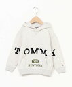 【SALE／40 OFF】TOMMY HILFIGER (K)TOMMY HILFIGER(トミーヒルフィガー) MULTIPLACEMENT LOGO HOODIE トミーヒルフィガー トップス パーカー フーディー グレー【送料無料】