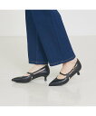 【SALE/30%OFF】Au BANNISTER ポインテッドラウンドストラップパンプス オゥ・バニスター シューズ・靴 パンプス ネイビー ホワイト ブラッ...