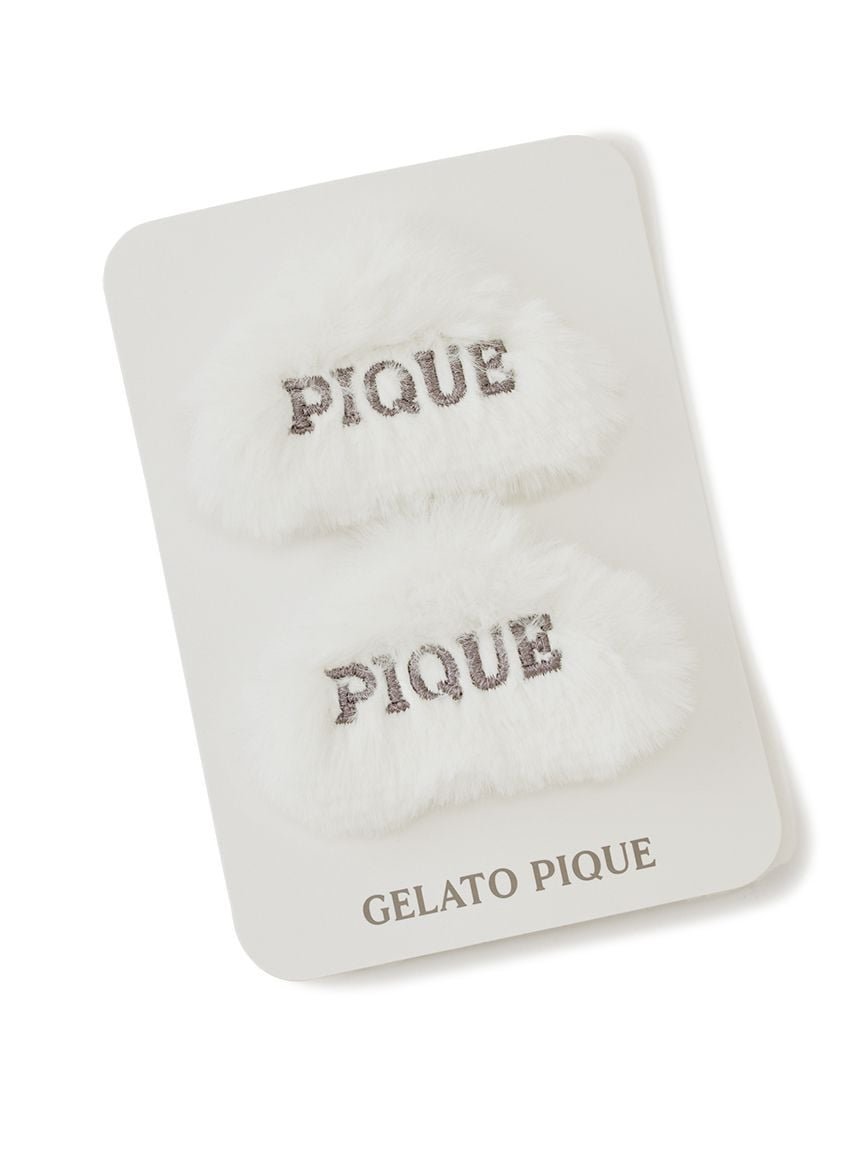 【SALE／30%OFF】gelato pique エコファーヘアピンセット ジェラートピケ ヘアアクセサリー その他のヘアアクセサリー ホワイト ピンク ブルー