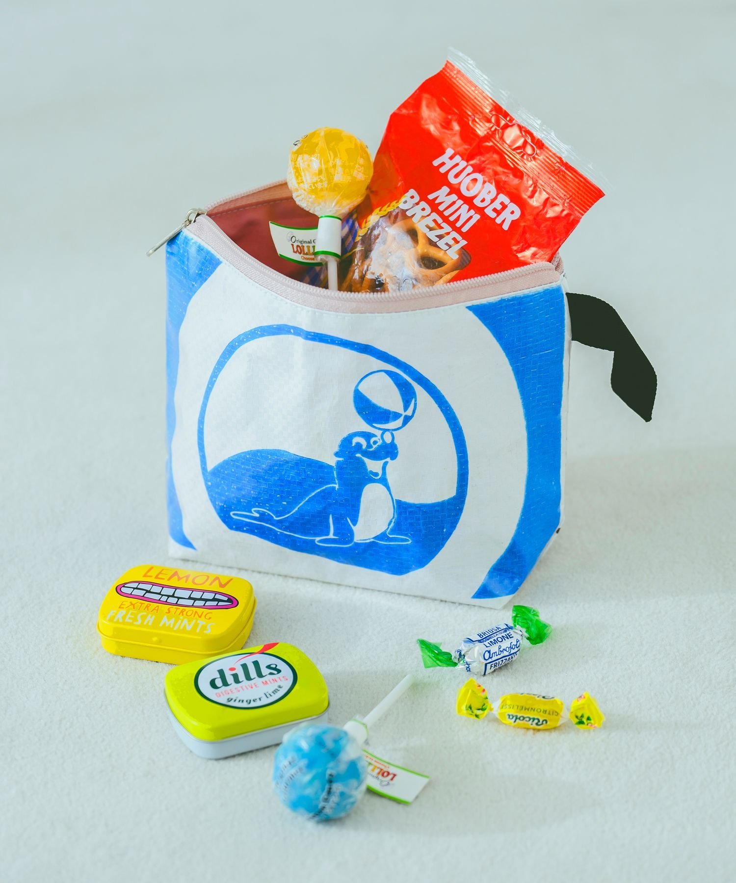 studio CLIP ベトナムリメイク船形ポーチM スタディオクリップ 財布・ポーチ・ケース ポーチ ブルー レッドのサムネイル