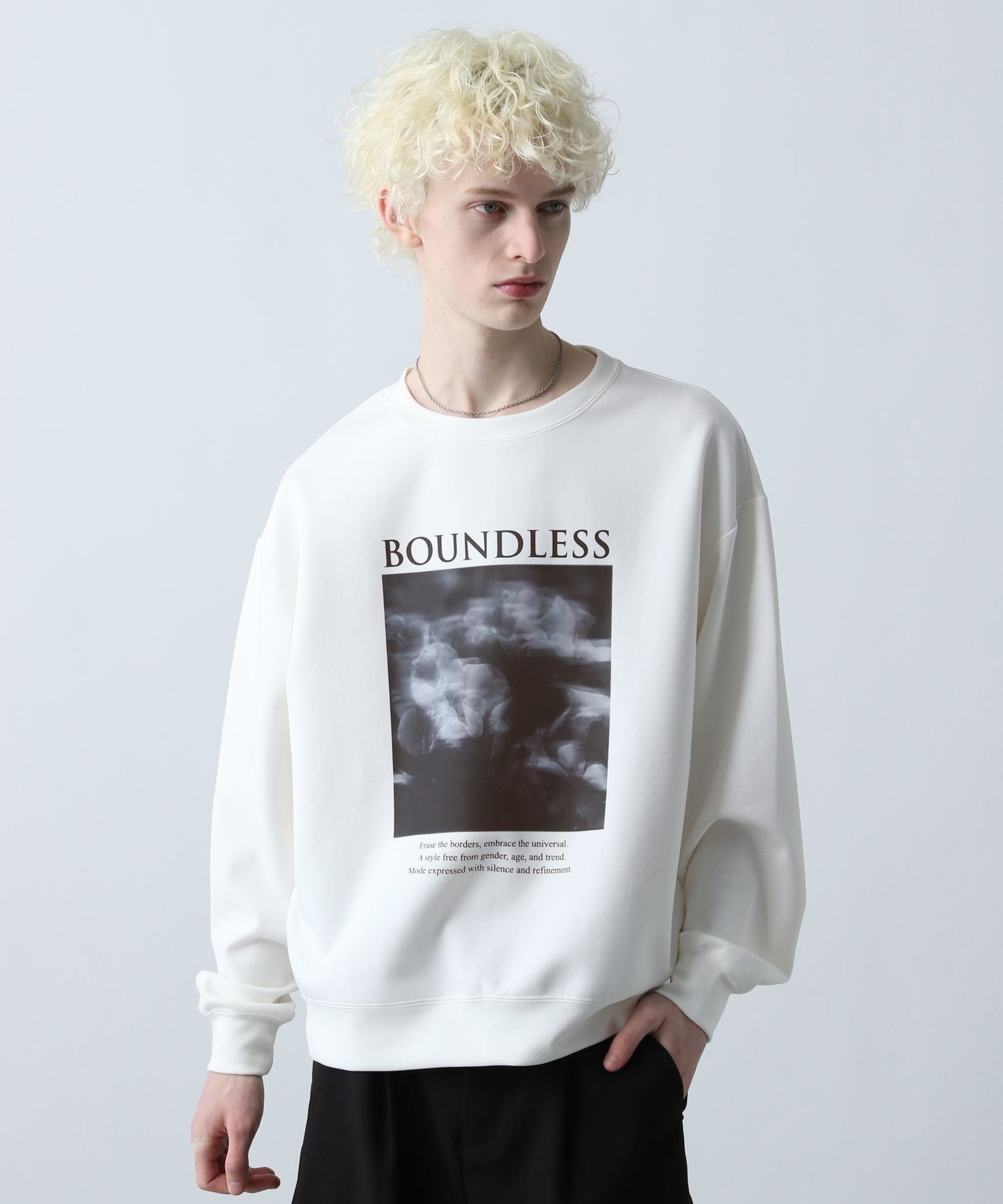 【SALE/50%OFF】HARE フラワーフォトプリントスウェット ハレ トップス スウェット・トレーナー グリーン ブラック ホワイト【送料無料】